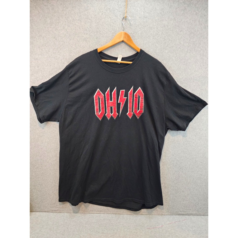 Jerzees Men's 3XL Big & Tall Black Graphic Logo Crew Neck Short Sleeve T-Shirt